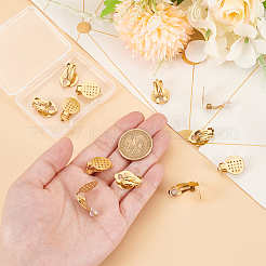 12 шт. фурнитура для сережек-клипс из нержавеющей стали 304 STAS-UN0058-72