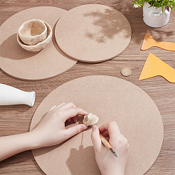 3 шт. 3 стиля древесноволокнистой плиты средней плотности (МДФ) переносная глиняная клиньевая доска со встроенным AJEW-UN0002-18