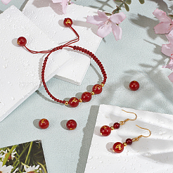 20 шт. натуральные бусины из сердолика&nbsp;G-NB0006-10