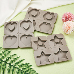 3 шт. 3 силиконовые Молды DIY-BG0001-19