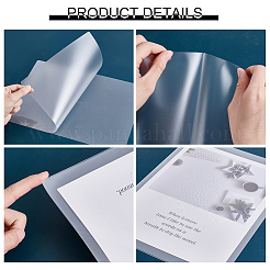 Прямоугольные пластиковые листы для ламинирования&nbsp;AJEW-WH0348-843D