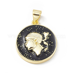 Подвески из латуни с эмалью в стойку&nbsp;KK-B065-04G