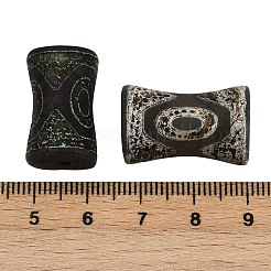 Тибетский агат 3-глазые бусины G-U029-A01