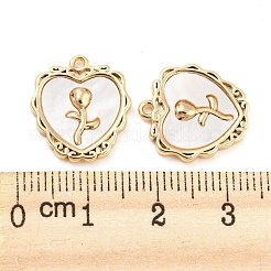 Латунные подвески из ракушек KK-Q789-42G