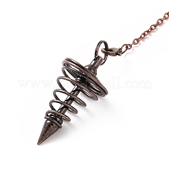 Латунные тросовые цепные катушки биолокационные маятники HJEW-D004-01