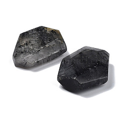 Perle di quarzo rutilato nero naturale&nbsp;G-F747-01E