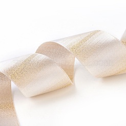 Rubans satin polyester avec double face&nbsp;SRIB-P012-B14-38mm