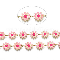 Латунные цепочки с цветочными звеньями CHC-N018-098G