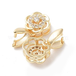 Латунь микро проложить кубический цирконий KK-C031-41G