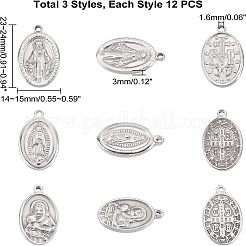 36 шт. 3 подвески из нержавеющей стали 201&nbsp;STAS-UN0025-58