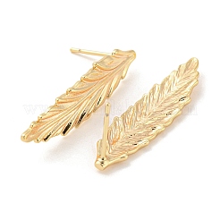 Латунь серьги EJEW-K264-07G