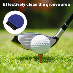 24 шт. 4-цветная щетка для чистки мячей для гольфа&nbsp;AJEW-CA0005-21