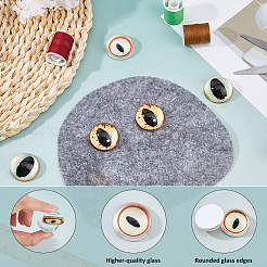 Occhio di gatto in vetro decorativo pezzo oculare&nbsp;DIY-WH0671-559C