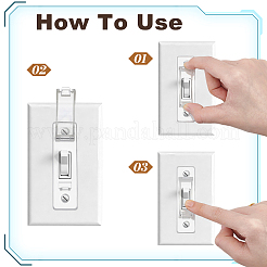 10 sacchetto di placche da parete in plastica per interruttore della luce&nbsp;AJEW-DL0001-32