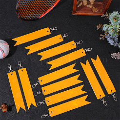 12шт прямоугольные подвесные брелки из ПВХ&nbsp;AJEW-CN0005-24B