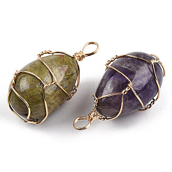 Природные и синтетические смешанные подвески драгоценных камней&nbsp;G-N326-151LG