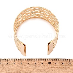 Волнистые железные браслеты-манжеты для женщин&nbsp;BJEW-G741-03KCG