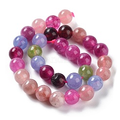 Окрашенные природные малайзии нефрита бисер нитей G-G021-01A-03