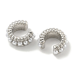 Серьги-каффы из латуни с покрытием стойки для колец EJEW-E312-04P