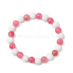 2 браслет из натурального и окрашенного малайзийского нефрита для женщин&nbsp;BJEW-JB12624