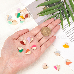Cabochon in legno e resina bicolore&nbsp;DIY-OC0005-40