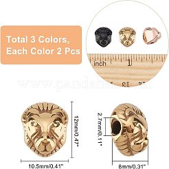 6 шт. 3-цветное ионное покрытие (IP) 304 шарики из нержавеющей стали&nbsp;STAS-UN0029-81
