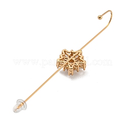 Серьги-гвоздики со стразами EJEW-G378-01E