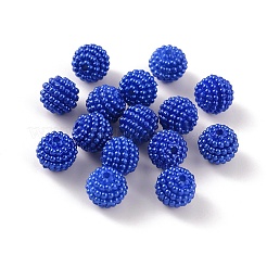 Perles de résine opaques&nbsp;RESI-WH0021-51B