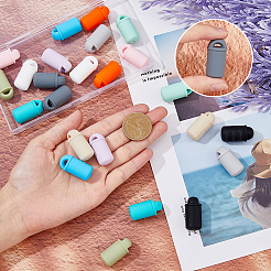 24 шт. 12-цветные пищевые экологически чистые силиконовые бусины SIL-FH0001-07