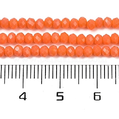 Непрозрачные сплошной цвет стеклянной бусины пряди GLAA-F078-A03