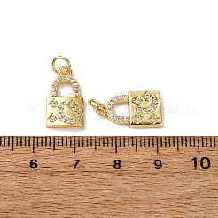 Латунные микропаве прозрачные подвески с фианитом&nbsp;KK-A270-03G-G