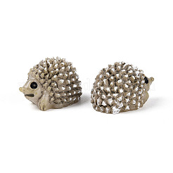 Миниатюрные украшения из синтетической смолы в виде ёжика&nbsp;AJEW-WH0606-67B
