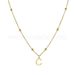 Colliers pendentifs initiaux en acier inoxydable pour femmes&nbsp;FS-WG8123A-14