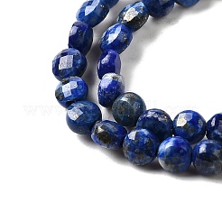 Нитки бусины из натурального ляписа-лазури G-C179-A4mm-06