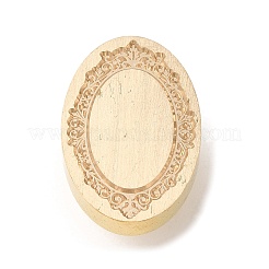 Tête de tampon en laiton pour sceau de cire plaqué or&nbsp;AJEW-C031-01A
