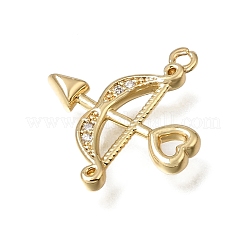 Pendentifs en laiton zircon cubique transparent&nbsp;KK-A302-06G