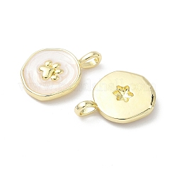 Латунь эмаль подвески&nbsp;KK-Z134-04G-02