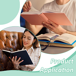 5 шт. прямоугольной формы деревянные закладки из фанеры тополя&nbsp;AJEW-UN0002-47B