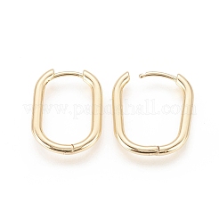 Латунные английском замке Серьги-кольца&nbsp;LS-EJEW-F245-04G-B