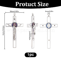 Grandi pendenti smaltati in lega di zinco&nbsp;FIND-WH0149-34