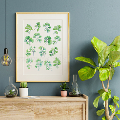120 stücke 6 arten blatt haustier dekorative aufkleber&nbsp;DIY-SP0006-77
