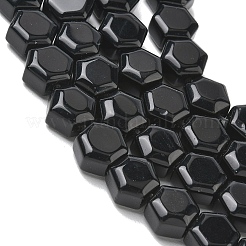 Natürlichen Obsidian Perlen Stränge&nbsp;G-G463-A06-10x11mm