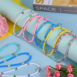 Комплект ожерелья из бисера Heishi Surfer из полимерной глины NJEW-SW00031