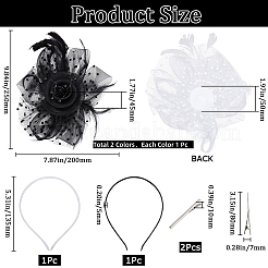 2 комплект из 2-х цветных женских шапок-волшебниц&nbsp;OHAR-GF0001-38