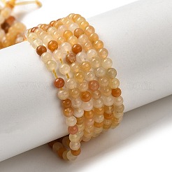 Topazio naturale fili di perle di giada&nbsp;G-K146-63-3mm