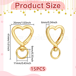 15 шт. Поворотные застежки из сплава&nbsp;FIND-UN0007-75G