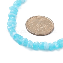 3шт 3 цветные акриловые чипсы набор ожерелий-цепочек из бисера NJEW-JN04313