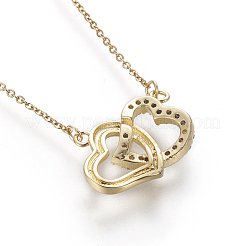 Латунь подвесные ожерелья&nbsp;NJEW-I230-07