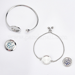 1 шт. браслеты-манжеты из нержавеющей стали BJEW-SC0001-55A