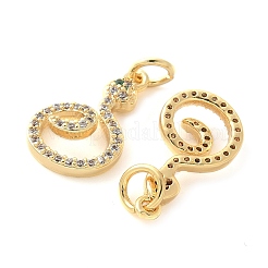 Латунные микро проложить кубического циркония подвески&nbsp;KK-U056-21G